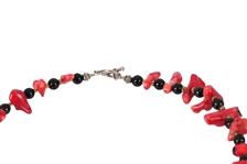 Red Finger Coral Indian Necklace