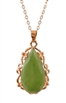 Two Canadian Jade Pendant Necklaces