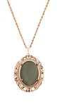 Two Canadian Jade Pendant Necklaces