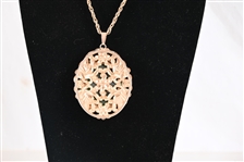 Two Canadian Jade Pendant Necklaces