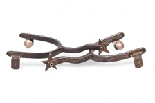 AB Buermann Marked Silver Mounted Spurs