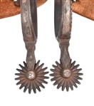 AB Buermann Silver Mounted Ladies Spurs