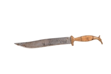 Horse Head Indian Knife w/ Horn Handle