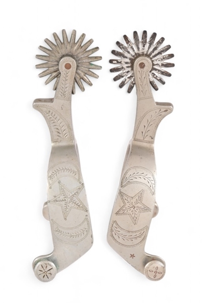 Buermann Star Steel Marked Spurs