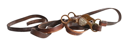 Hercules Bronze Buffalo Head Matching Spurs & Bit