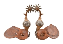 Hercules Bronze Spurs & Matching Indian Head Bit