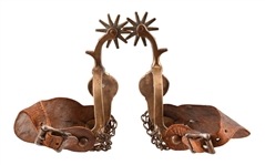 Hercules Bronze Spurs & Matching Indian Head Bit