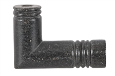 Large Black Carved Indian Pipe