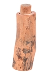 (2) Indian Wooden Ochre Paint Storage Bottles