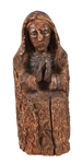 Carved Wood Virgin Mary Santa Fe New Mexico