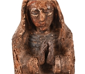 Carved Wood Virgin Mary Santa Fe New Mexico