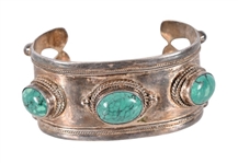 Turquoise Sterling Silver Indian Bracelet