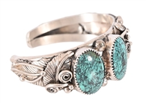 Turquoise Sterling Silver Indian Bracelet