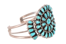 Navajo Indian Turquoise Sterling Silver Bracelet
