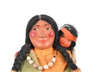 Skookum Bully Good Female w/ Papoose Indian Doll
