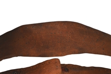 Early 1900's Spotted Bronc Belt w/ Whirling Logs