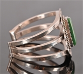 A&J Blackgoat Sterling & Turquoise Cuff Bracelet