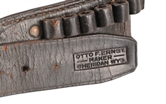 Otto F. Ernst Wyoming Marked Scarce Black Gun Belt
