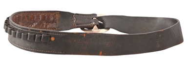 Otto F. Ernst Wyoming Marked Scarce Black Gun Belt