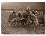 Charles Russell Original Photo & Signatures 1915