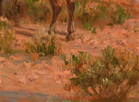 Native American Indian Painting by Troy Denton