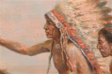 Native American Indian Painting by Troy Denton