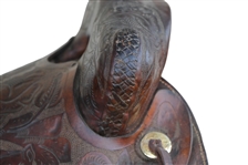 Heiser Attributed Tooled Western Saddle
