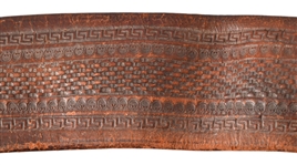 Antique Leather Gun/Money Belt & Satchel