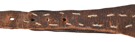 Antique Leather Gun/Money Belt & Satchel