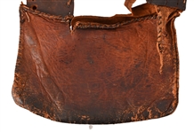 Antique Leather Gun/Money Belt & Satchel