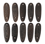 Large Collection of Buffalo Horn Butt Plates