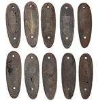Large Collection of Buffalo Horn Butt Plates
