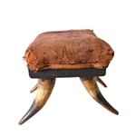 Antique Horn Footstool