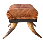 Antique Horn Footstool