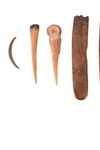 Collection of Bone Indian Tools