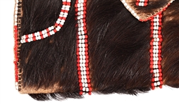 Indian Beaded Hide Clutch Purse