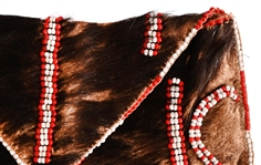 Indian Beaded Hide Clutch Purse