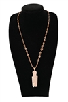 Lander Blue Turquoise 14K Plated Sterling Necklace