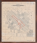 Fredericksburg Texas Map Circa 1920's