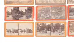 (21) Stereograph Cards New Braunfels Texas Views