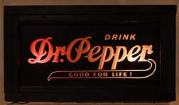 Dr. Pepper Advertising Lighted Sign
