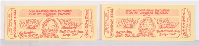 Willie Nelson Honeysuckle Rose Film Poster/Stubs