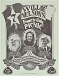 3 Willie Nelson 4th of July Picnic Handbills 1979