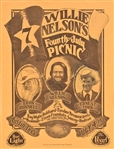 3 Willie Nelson 4th of July Picnic Handbills 1979