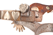 Kelly Bros Marked 4-Heart Pattern Spurs