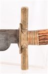 Antique German Stag Handle Fighting Knife & Sheath