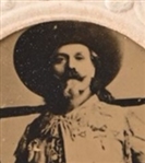 Rare Buffalo Bill Original Tin Type Photograph