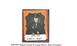 Daguerreotype of Texas Ranger John Coffee Hays