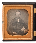 Texas Governor JP Henderson & Wife, Daguerreotype