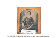 Mary Ann Maverick, Texas Pioneer Daguerreotype
